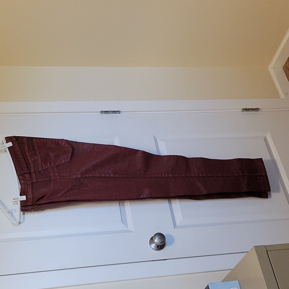 Jean Red & Black Faux Leather beija flor Brazil 12 - Picture 6 of 7